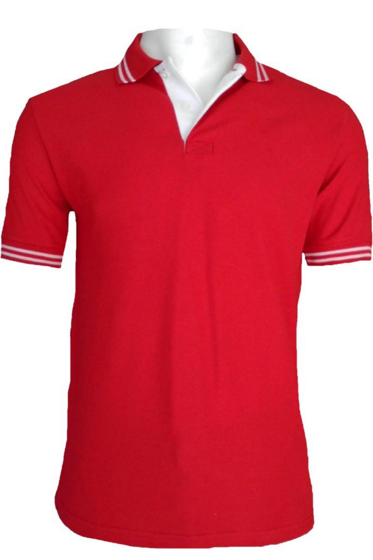 Lacoste T-shirt Kırmızı Renk Kol Bantlı
