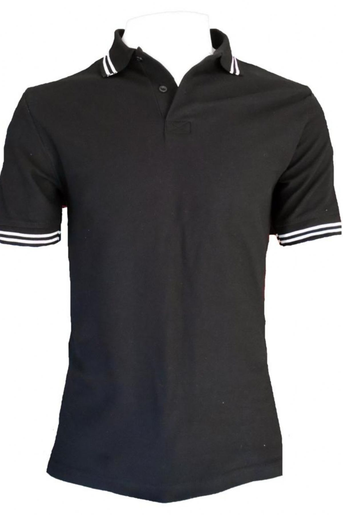 Lacoste T-shirt Siyah Renk Kol Bantlı